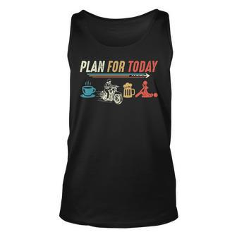 Woman Plan For Today Coffee Biker Beer Make Love Sex Tank Top | Mazezy