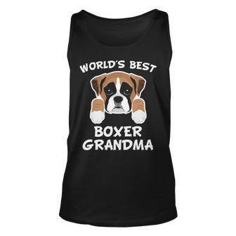 World's Best Boxer Grandma Dog Granddog Tank Top | Mazezy UK