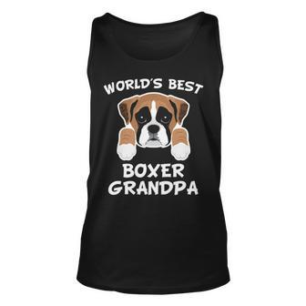 World's Best Boxer Grandpa Dog Granddog Tank Top | Mazezy