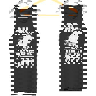 Y Están Fuera Juego De Apuestas De Carreras De Caballos Camiseta sin mangas - Regaloses