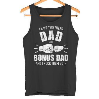 Zwei Titelater Und Bonus Papa Und Rocke Sie Beide Fäuste Kapuzenjacke Tank Top - Geschenkecke