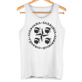 4 Mori Sardinia Sardinia Cerdena Sardinia Iceland Flag Gray Tank Top - Geschenkecke