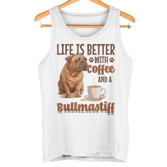 Bullmastiff-Hunderasse Das Leben Ist Besser Mit Kaffee Und Einem Tank Top - Seseable