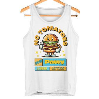 Burger-Fun- Witziger Spruch Comic-Style Tank Top - Geschenkecke