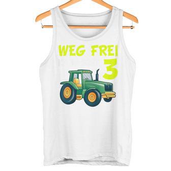 Children's 3Rd Birthday Wake Frei Ich Bin Schon 3 Jahre Traktor Trecker Tank Top - Seseable