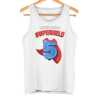 Children's 5Th Birthday Dieser Kleine Superheld Ist 5 Jahre Alt Held Tank Top - Seseable