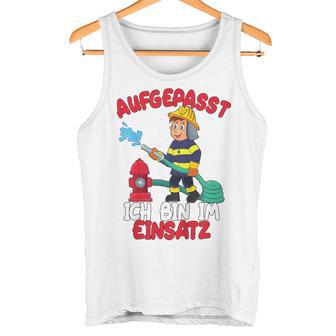 Children's Aufgepasst Ich Bin Im Einsatz Tank Top - Geschenkecke