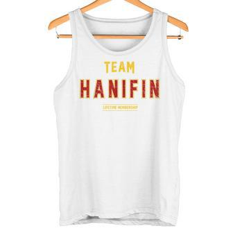Distressed Team Hanifin Proud Family Nachname Nachname Tank Top - Seseable