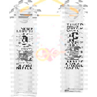 Divertido Aniversario De Boda De 10 Años A Juego Para Parejas Camiseta sin mangas - Regaloses