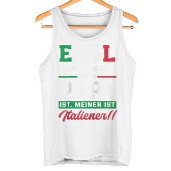 Egal Wie Cool Dein Papa Ist Meiner Ist Italiener Italien Raglan Tank Top - Geschenkecke