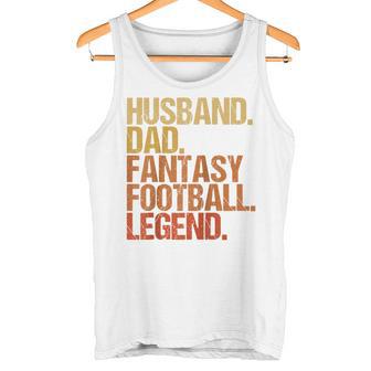 Ehemann Papa Fantasy Football Legend Cooles Ater Herren Raglan Tank Top - Geschenkecke