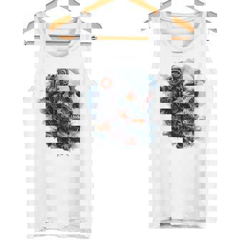 Eindringliche Steampunk-Totenkopf-Geheimnisse Inspiration Grafikdesign Tank Top - Seseable
