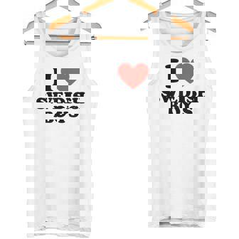 Me Encantan Los Chicos Suecos Los Hombres Camiseta sin mangas - Regaloses