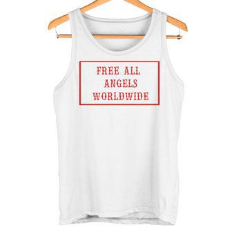 Free All Angels Worldwide Tank Top - Seseable