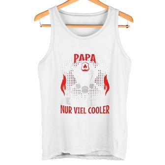 Freiwillige Feuerwehr Papa Spruchatertag Feuerwehrmann Raglan Tank Top - Geschenkecke