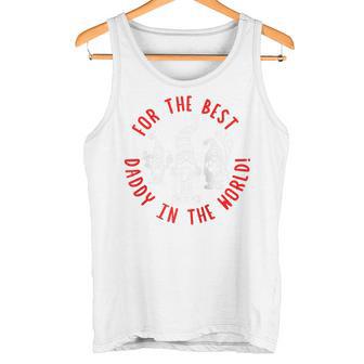 Für Den Besten Daddy Der Weltalentinszwerge Für Papa Raglan Tank Top - Geschenkecke