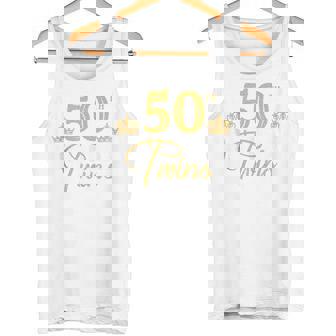 Gemelos De 50 Cumpleaños 50 Años Hermano Y Hermana Gemelos Sin Mangas Camiseta sin mangas - Regaloses