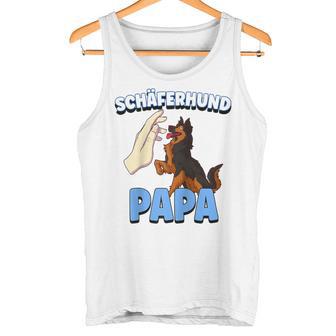 Herren Schäferhund Hund Papa Raglan Tank Top - Geschenkecke