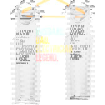 Hombre intage Husband Dad Electrician Legend Retro Camiseta sin mangas - Regaloses