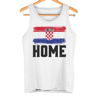 Home Kroatienintage Distressed Weltreisender Tank Top - Geschenkecke