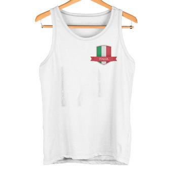 Italienische Flagge Buchstabe I Und A Italien Italia Rot Tank Top - Geschenkecke