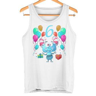 Kinder Geburtstags 6 Jahre Monster Geburtstag Tank Top - Geschenkecke