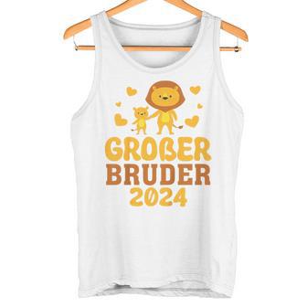 Kinder Ich Werde Ein Großer Bruder 2024 Lion Big Brother 2024 Tank Top - Geschenkecke