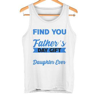 Lieber Papa Lustigatertagon Tochter Grafik Neuerater Tank Top - Geschenkecke