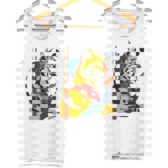 Lince Arte Geométrico Animal Abstracto Colorido Gráfico Lince Camiseta sin mangas - Regaloses