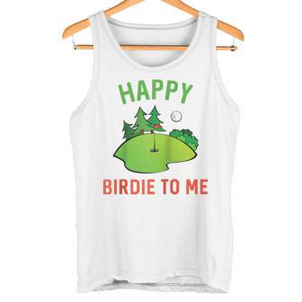 Lustiges Golfspielzeug Happy Birdie To Me Golfer Papa Onkel Geburtstagsgeschenk Raglan Tank Top - Geschenkecke