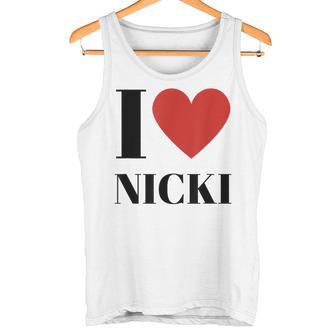 Name Geschenke Idee Lustig Nicki Tank Top - Geschenkecke