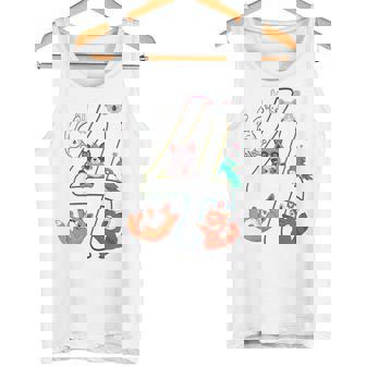Niños 4 Años Niña Niño Lindo Regalo Animales Lindos 4 Cumpleaños Camiseta sin mangas - Regaloses