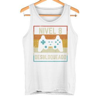 Niños Nivel 8 Anos Desbloqueado Humor Cumpleanos 8 Gamer Regalo Camiseta sin mangas - Regaloses
