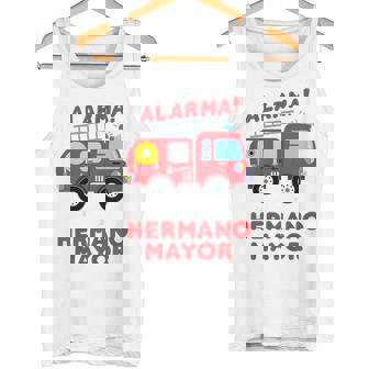 Niñosoy A Ser Hermano Mayor Camión De Bomberos Anuncio Del Bebé Camiseta sin mangas - Regaloses