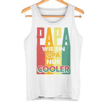 Papa Kühler Retro Opa Herrenatertag Geschenk-Idee Tank Top - Geschenkecke