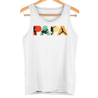 Retro Parkour Papa Lustigerintage Papa Parkour Tank Top - Geschenkecke