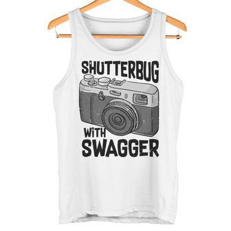 Shutterbug With Swagger Fotograf Lustige Fotografie Tank Top - Seseable