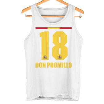 Spain Sauf Jersey Don Promillo Legend Red S Tank Top - Seseable