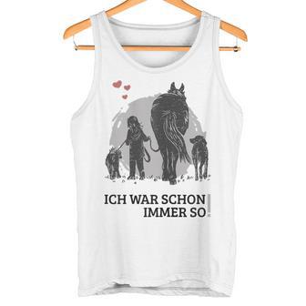 Spaziergang Pferd Hund Mädchen Pferdemensch Tank Top - Geschenkecke