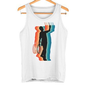 Stolzer Elektriker Papa Retrointage Elektriker Papa Tank Top - Geschenkecke