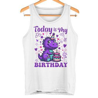 Today Is My Birthday Dinosaurier Party Dekorationen Tank Top - Geschenkecke