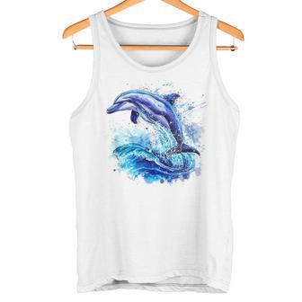 Underwater World With Dolphin Tank Top - Geschenkecke