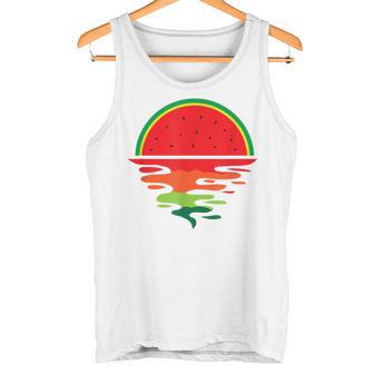 Watermelon Summer Sunset Fruit Watermelon Tank Top - Geschenkecke