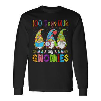 100 Days With My Gnomies Nursery 100Th Day Long Sleeve T-Shirt | Mazezy