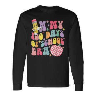 In My 100 Days Of School Era Retro 100Th Day Of School Long Sleeve T-Shirt - Monsterry