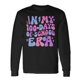 In My 100 Days Of School Era Retro Disco 100Th Day Of School Long Sleeve T-Shirt | Mazezy