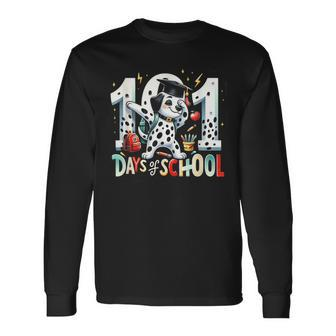 101 Days Of School Back To School Dog Lovers Outfit Costume Long Sleeve T-Shirt | Mazezy CA
