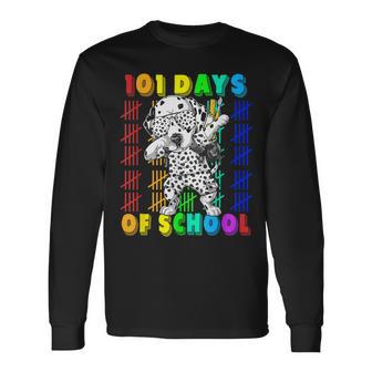 101 Days Of School Dalmatian Dog 100 Days Smarter Teacher Long Sleeve T-Shirt - Monsterry AU