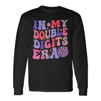 10Th Birthday For Girls Retro In My Double Digits Era Long Sleeve T-Shirt | Mazezy