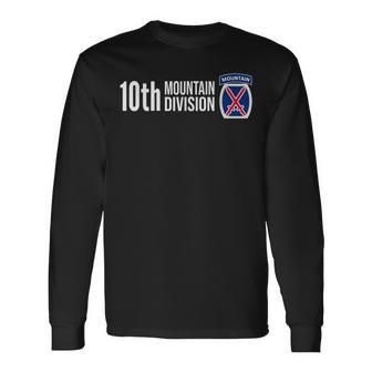10Th Mountain Division Army Infantry Us Usa Veteran Long Sleeve T-Shirt - Monsterry UK